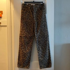 Levi’s corduroy cheetah pants